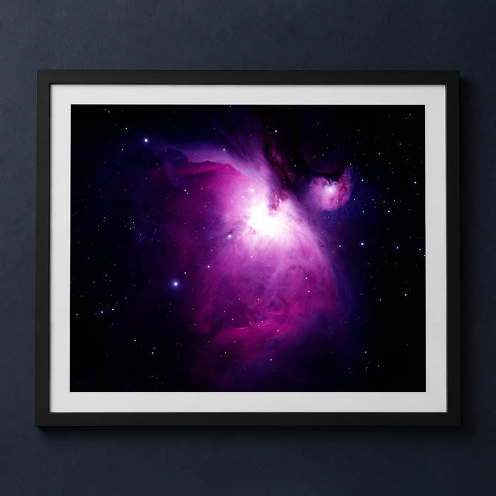 Framed print mockup — The Great Orion Nebula