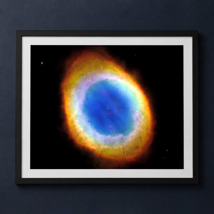 Framed print mockup — The M57 Ring Nebula