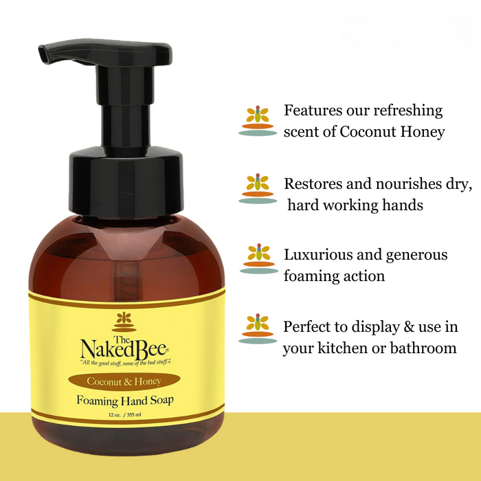 The Naked Bee - Coconut & Honey - Foaming Hand Soap 12oz