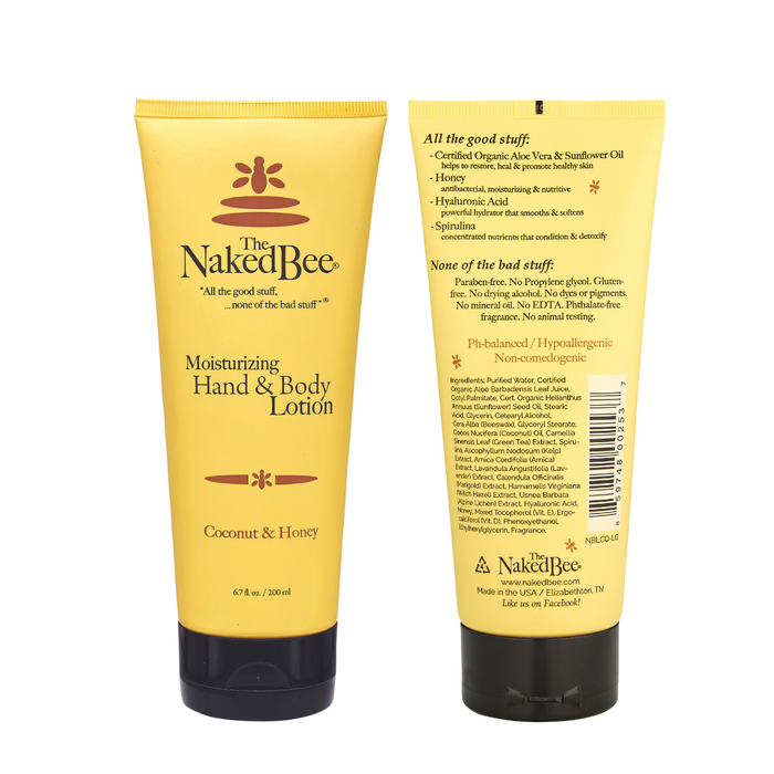 The Naked Bee - Coconut & Honey - Hand & Body Lotion 6.7oz