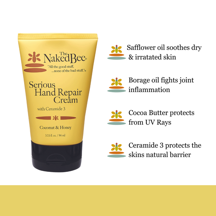 The Naked Bee - Coconut & Honey - Serious Hand Repair Cream