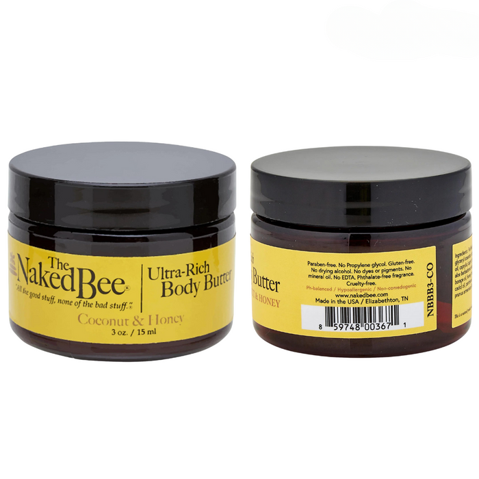 The Naked Bee - Coconut & Honey - Ultra-Rich Body Butter 3oz