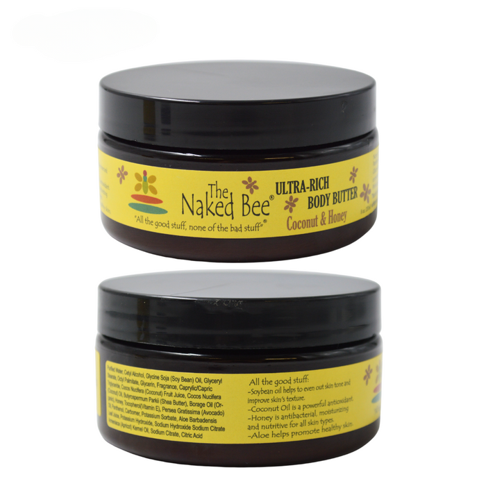 The Naked Bee - Coconut & Honey - Ultra Rich Body Butter 8oz