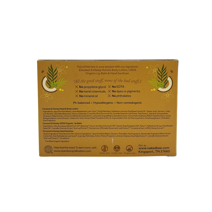 The Naked Bee - Coconut & Honey Mini Bee Kit