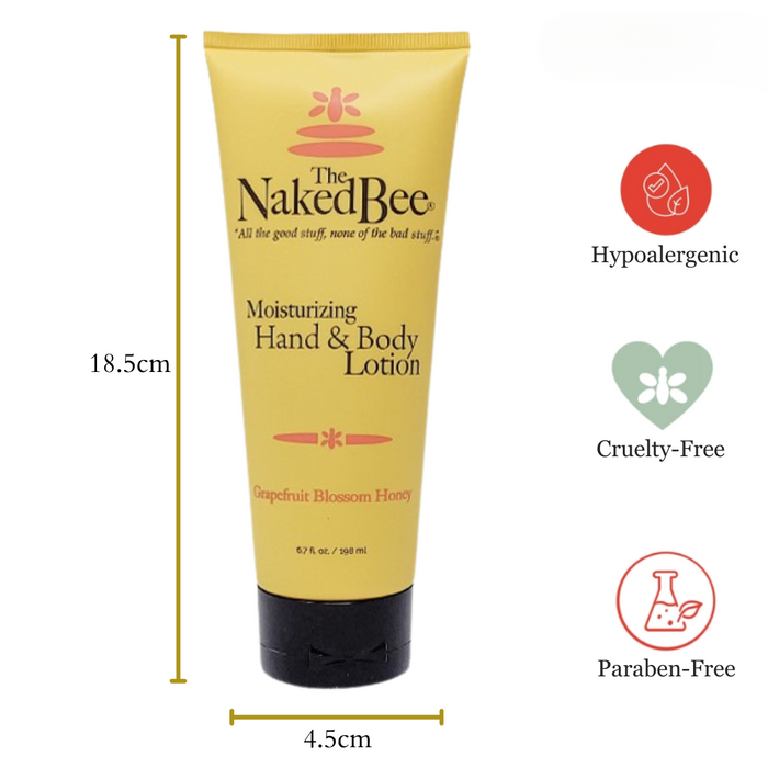 The Naked Bee - Grapefruit Blossom Honey - Hand & Body Lotion 6.7oz