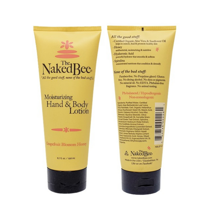The Naked Bee - Grapefruit Blossom Honey - Hand & Body Lotion 6.7oz