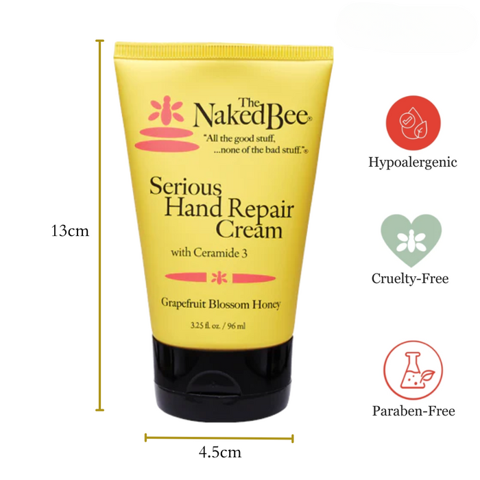 The Naked Bee - Grapefruit Blossom Honey - Serious Hand Repair Cream