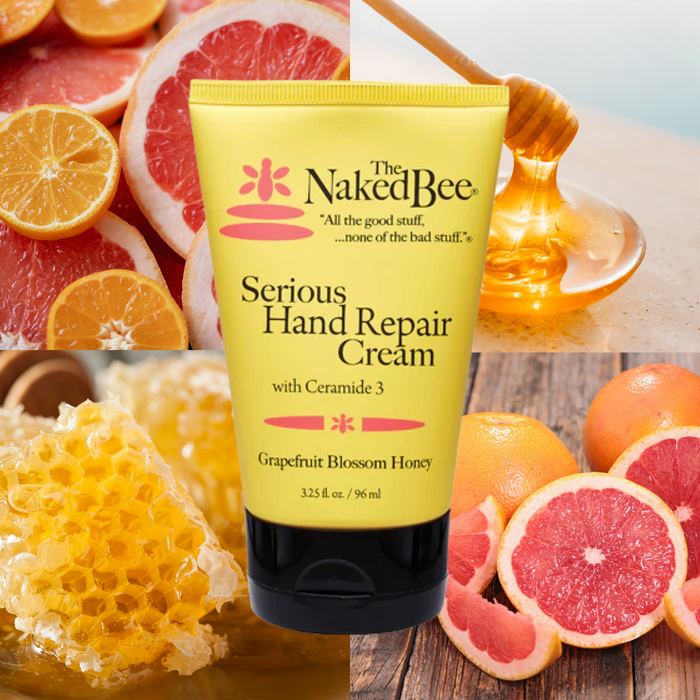 The Naked Bee - Grapefruit Blossom Honey - Serious Hand Repair Cream