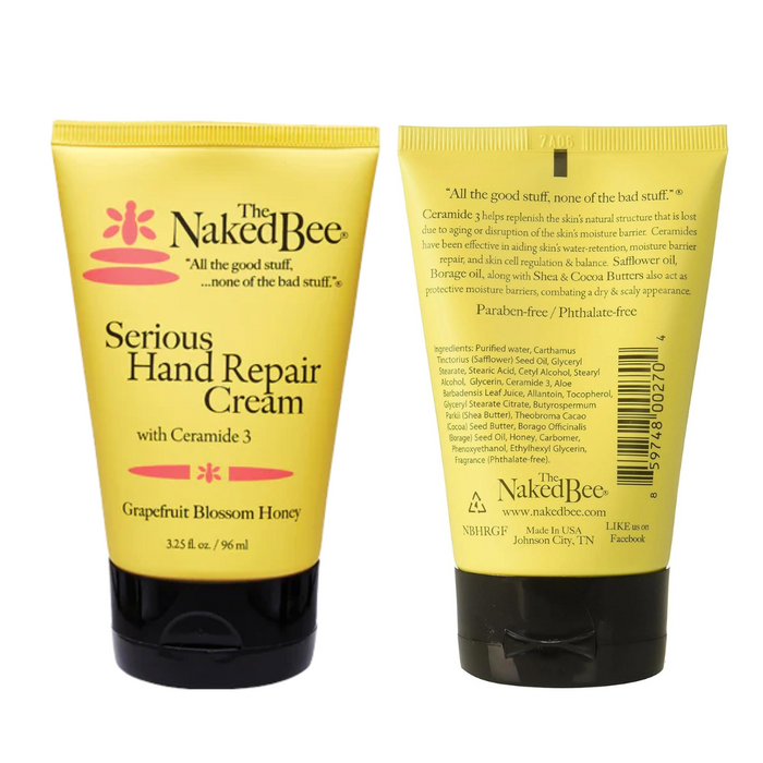 The Naked Bee - Grapefruit Blossom Honey - Serious Hand Repair Cream