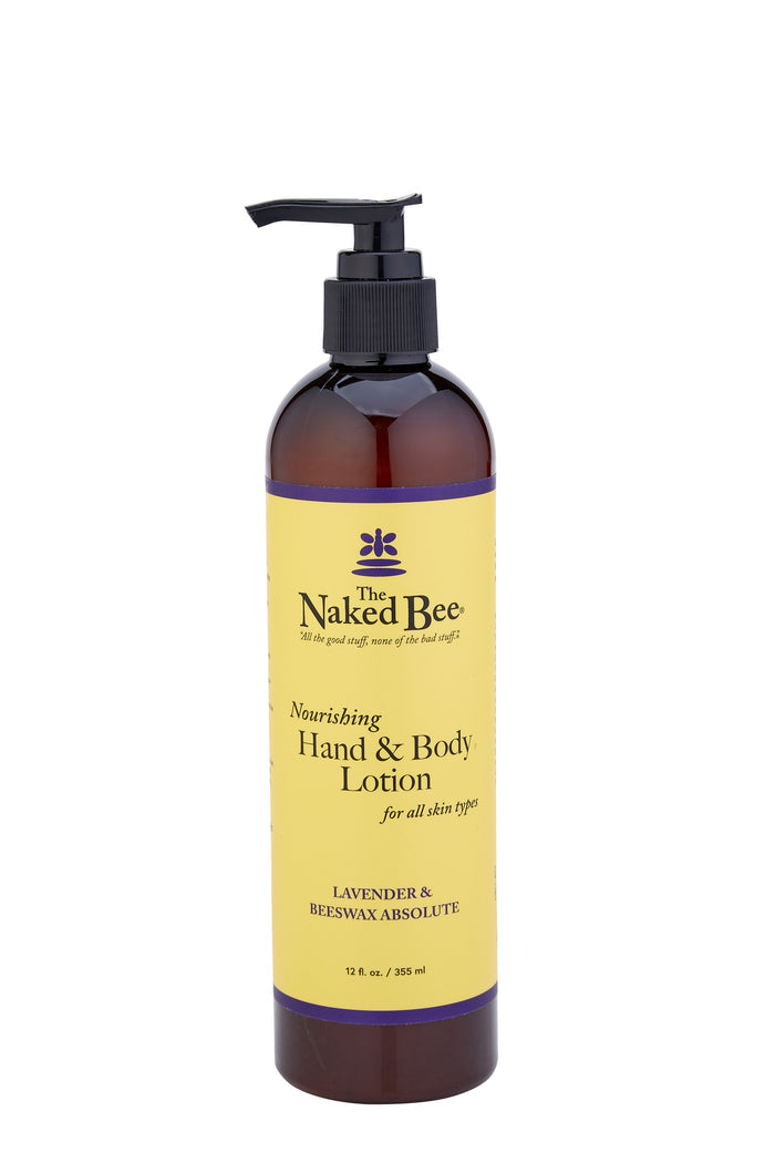 The Naked Bee - Lavender & Beeswax - Hand & Body Lotion 12oz