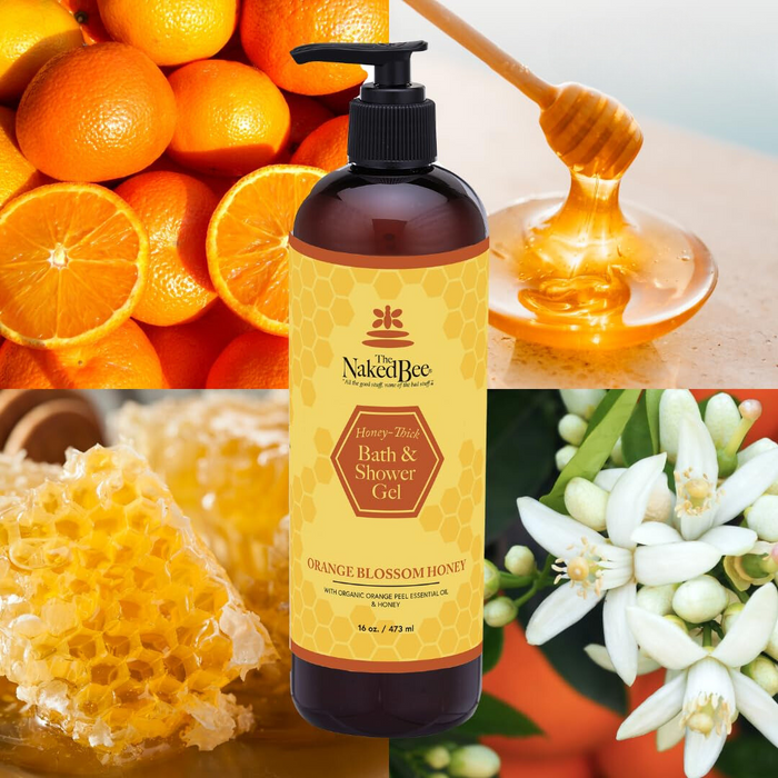 The Naked Bee - Orange Blossom Honey - Bath & Shower Gel 16oz