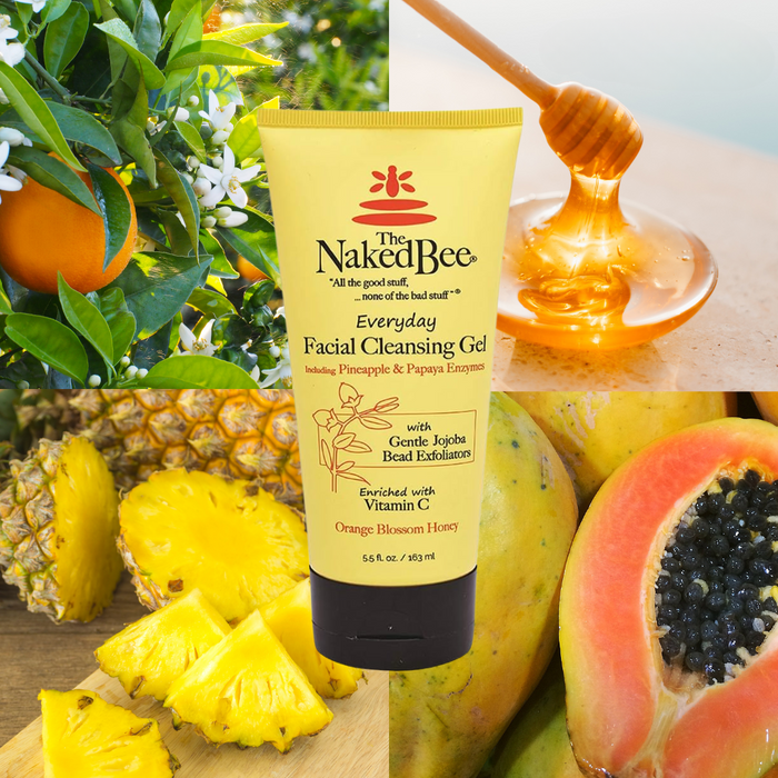 The Naked Bee - Orange Blossom Honey - Everyday Facial Cleansing Gel 5.5oz