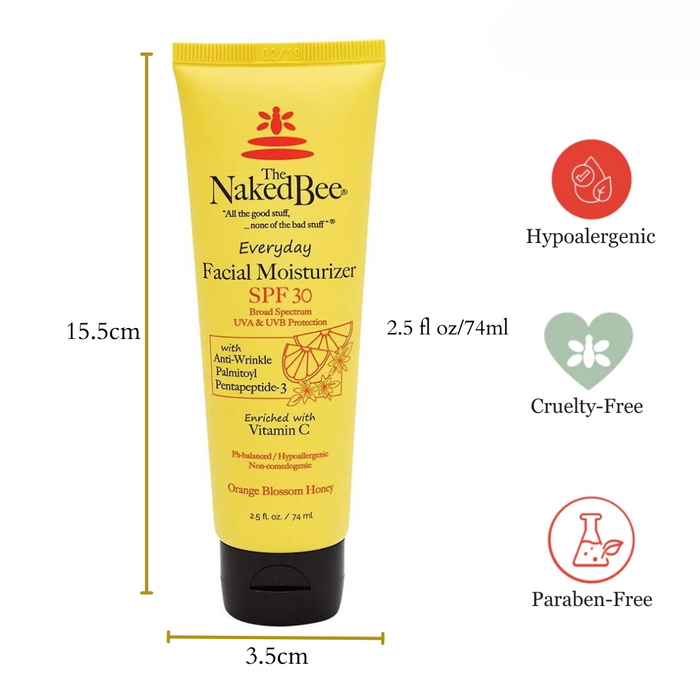 The Naked Bee - Orange Blossom Honey - Everyday Facial Moisturiser 2.5oz