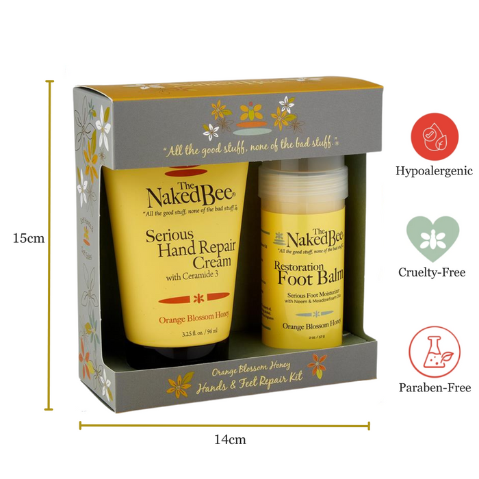 The Naked Bee - Orange Blossom Honey - Hand & Feet Giftset