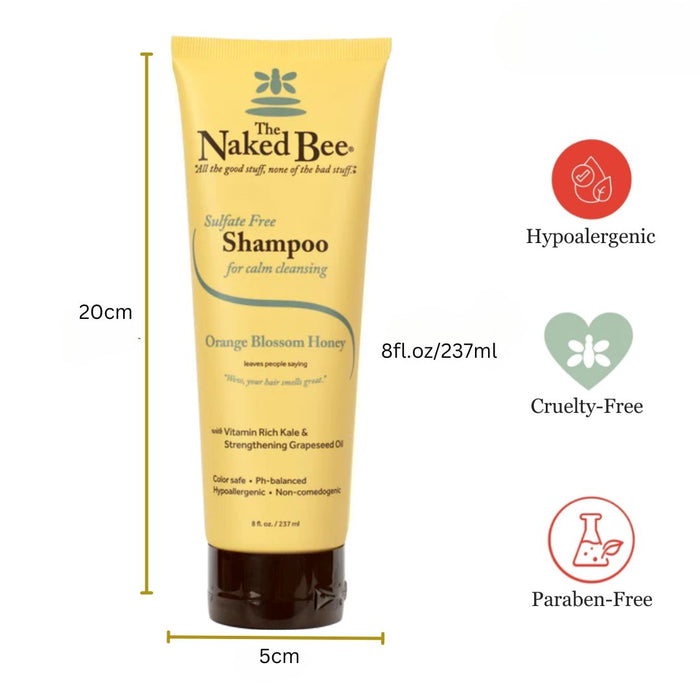 The Naked Bee - Orange Blossom Honey - Sulphate Free Shampoo 8oz