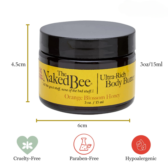 The Naked Bee - Orange Blossom Honey - Ultra-Rich Body Butter 3oz