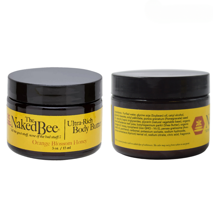 The Naked Bee - Orange Blossom Honey - Ultra-Rich Body Butter 3oz
