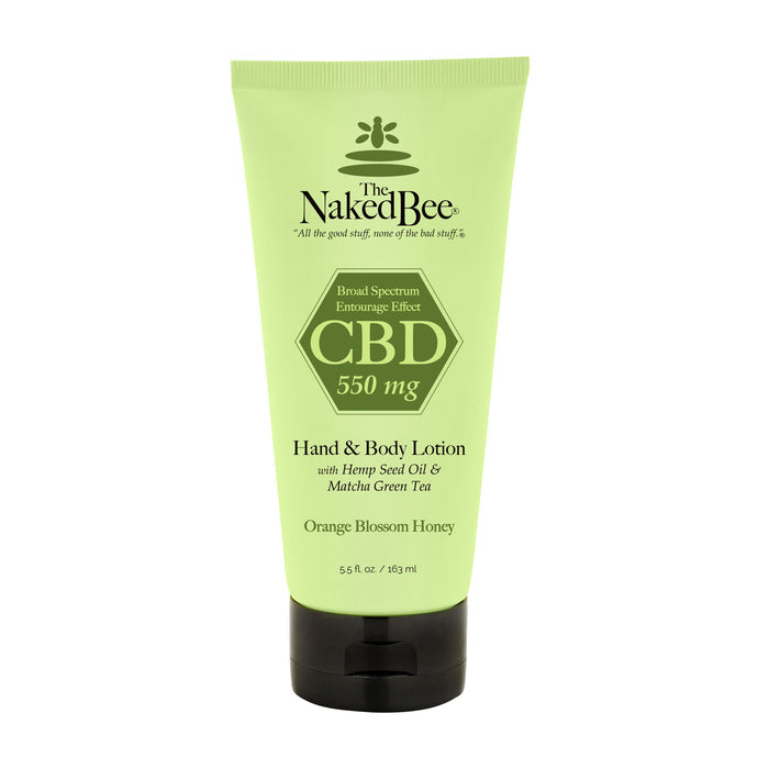 The Naked Bee - Orange Blossom Honey CBD - Hand & Body Lotion 5.5oz