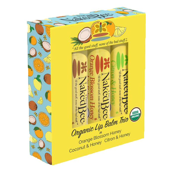 The Naked Bee - Organic Lip Balm Trio