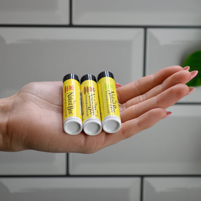 The Naked Bee - Organic Lip Balm Trio