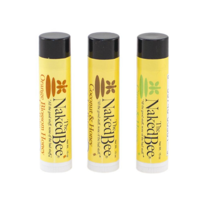 The Naked Bee - Organic Lip Balm Trio