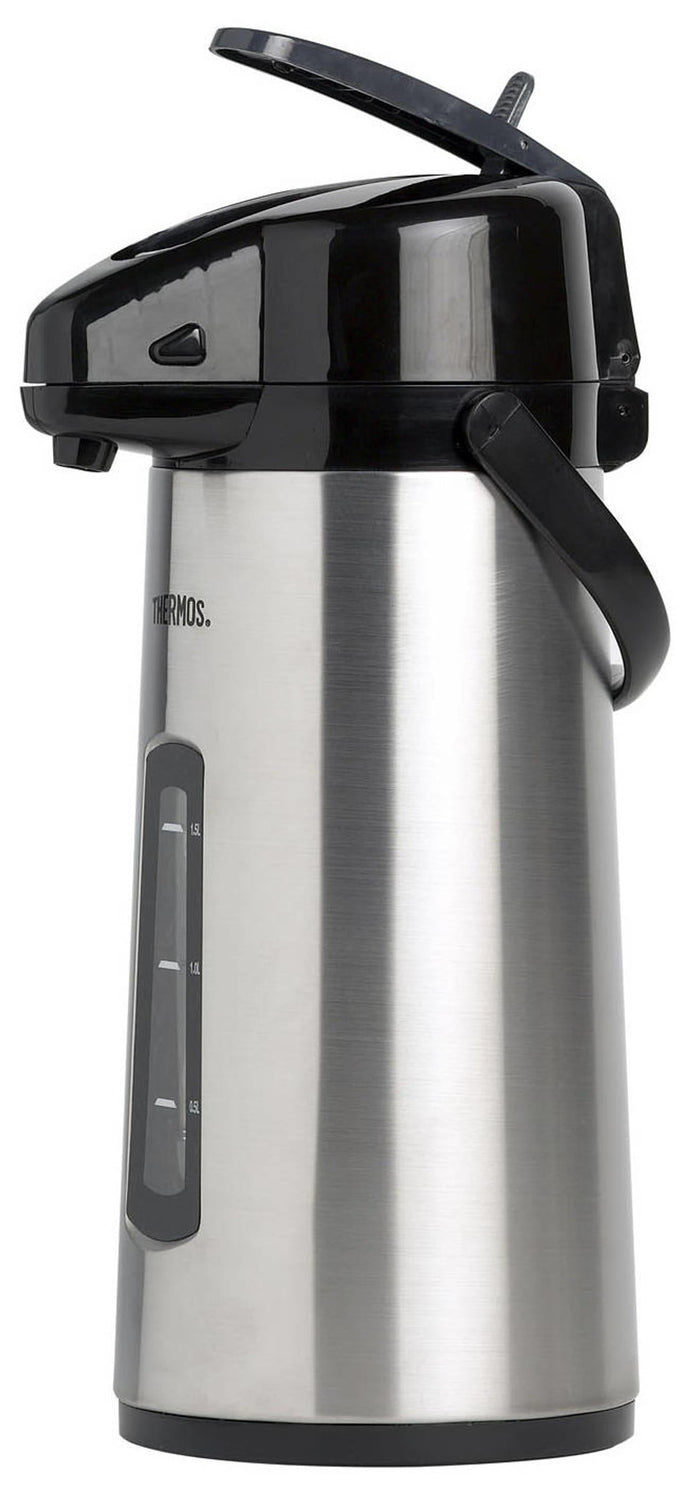 Thermos Thermoskan met Pomp & Venster - Pompkan - Isoleerkan - 2.2 Liter