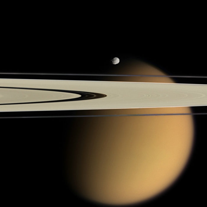 Titan Beyond the Rings - high resolution space images - Sky Image Lab
