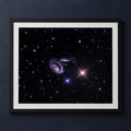 Framed print mockup — Twisted Galaxies
