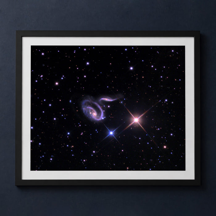 Framed print mockup — Twisted Galaxies