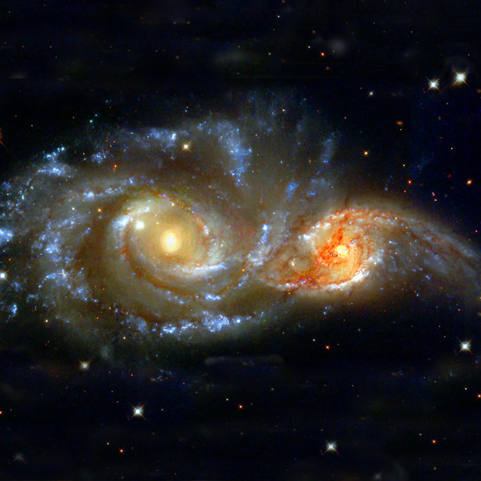 Two Colliding Galaxies - high resolution space images - Sky Image Lab
