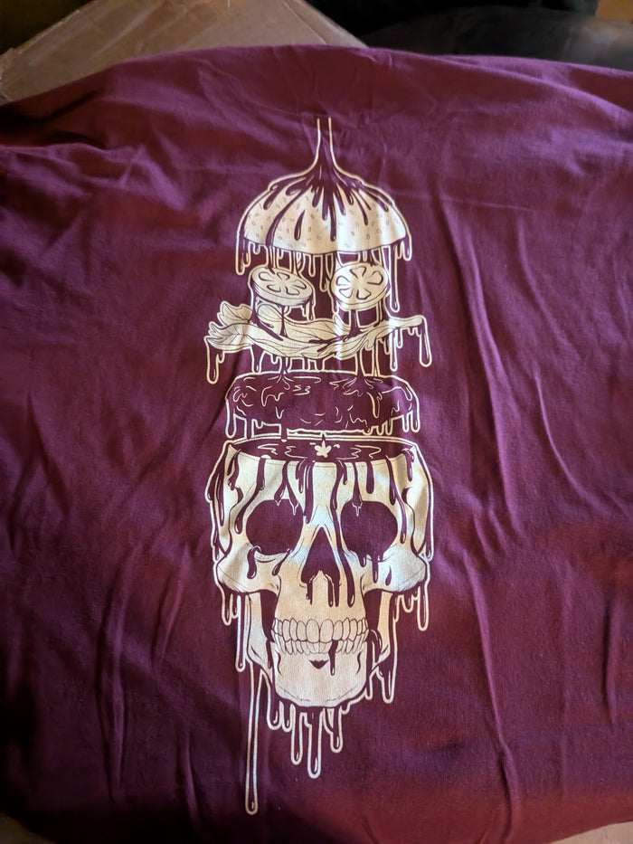 US STORE ONLY! Skull Burger Shirt