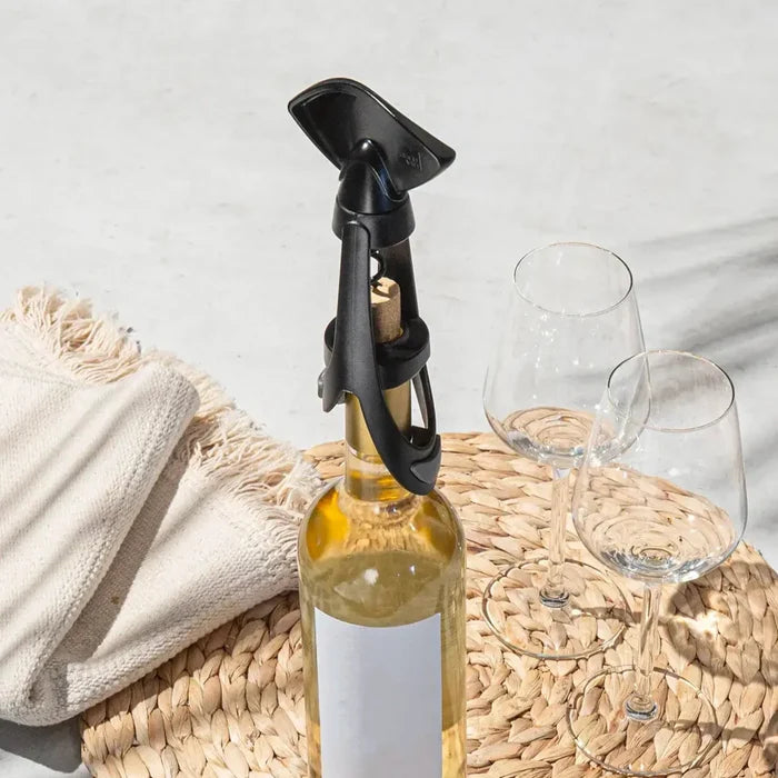 Vacu Vin Wijnset Elegant - Zwart - 5 delige set