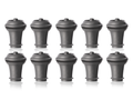 Vacu Vin Wijnstopper Vacuum Wine Stopper - Grijs - 10 stuks