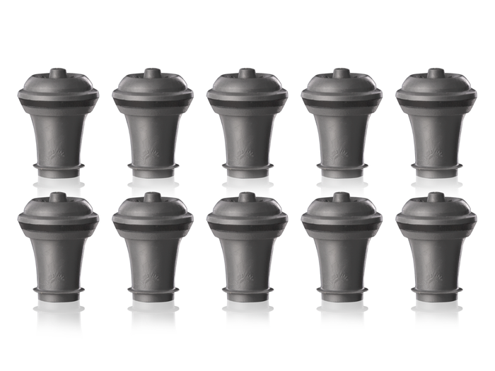 Vacu Vin Wijnstopper Vacuum Wine Stopper - Grijs - 10 stuks