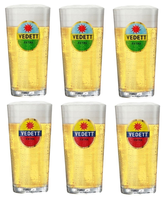 Vedett Bierglazen Extra - 250 ml - 6 stuks