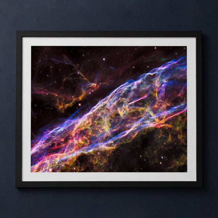 Framed print mockup — Veil Nebula