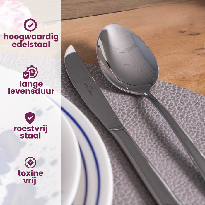Villeroy & Boch Bestekset Piemont - 18/10 RVS - 4-delig / 1 persoons