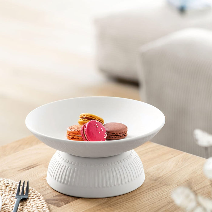 Villeroy & Boch Serveerschaal Manufacture Rock - Wit - ø 23.5 cm