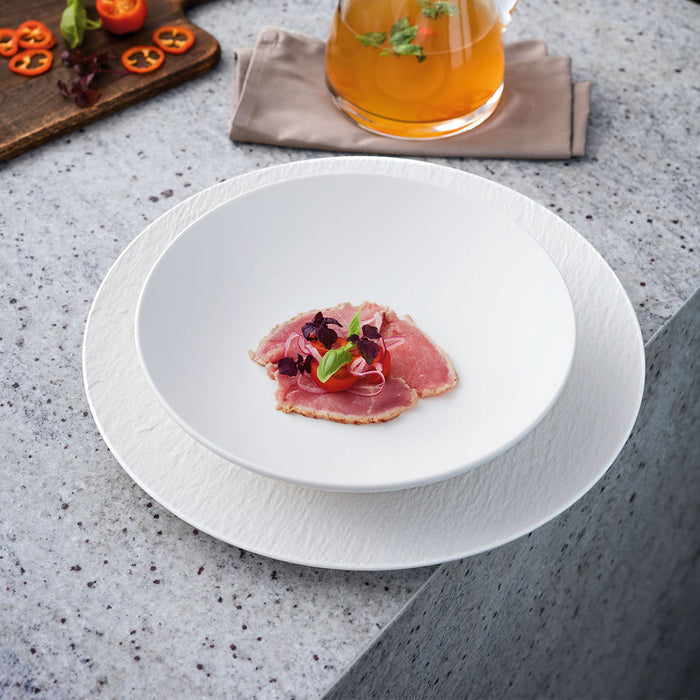 Villeroy & Boch Serveerschaal Manufacture Rock - Wit - ø 23.5 cm