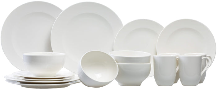 Villeroy & Boch Serviesset For Me 16-delig / 4 personen - 4 bekers met oor, 4 dinerborden, 4 ontbijtborden en 4 French bowls
