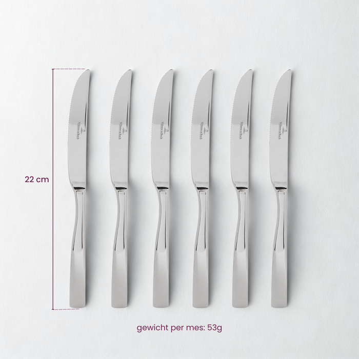 Villeroy & Boch Steakmessenset Piemont - 18/10 RVS - 6-delig