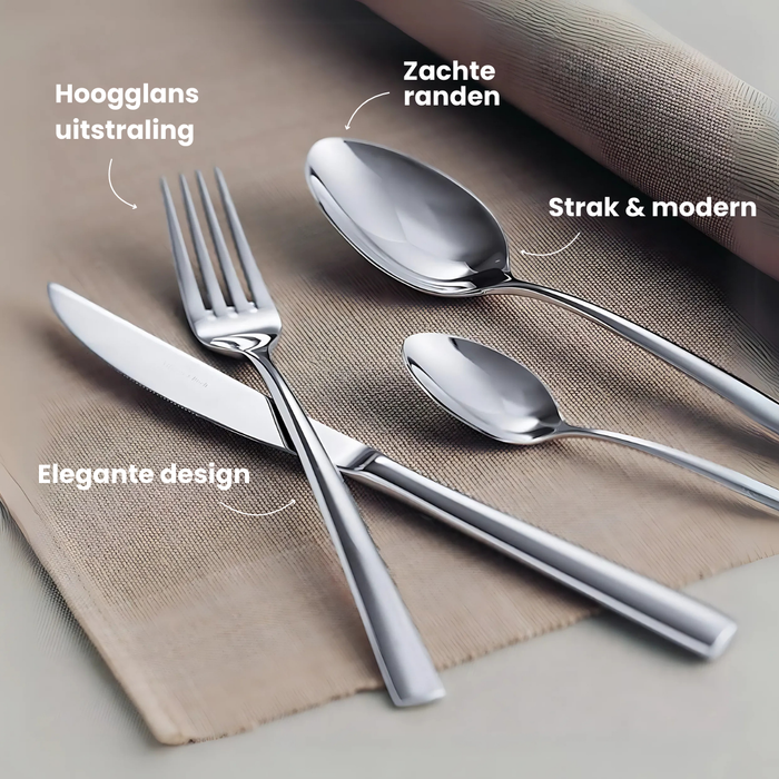 Villeroy & Boch Steakset Piemont -  18/10 RVS - 12-delig