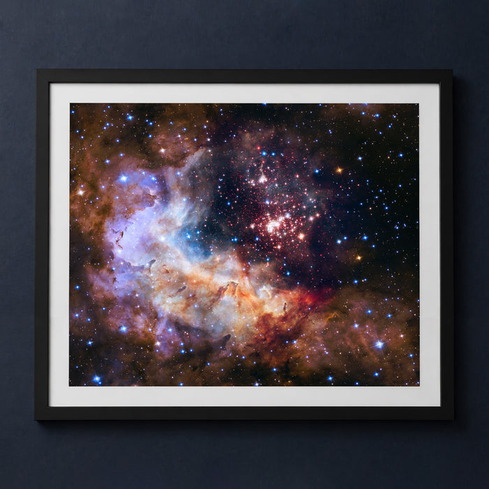 Framed print mockup — Westerlund 2