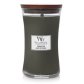 WoodWick Geurkaars Large Frasier Fir - 18 cm / ø 10 cm - Geurkaars in Glas - Houten Lont