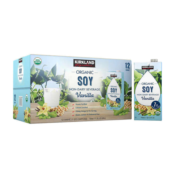 WS Kirkland Organic Vanilla Soy Milk 12pk